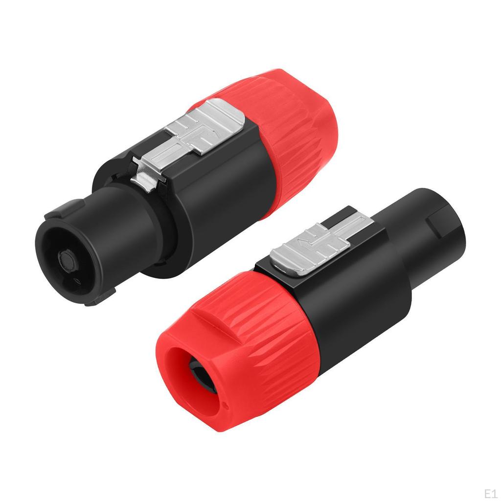 4Pin Speaker Connector NL4FC Easy Carrying Installation Audio Ohm Female Plug for