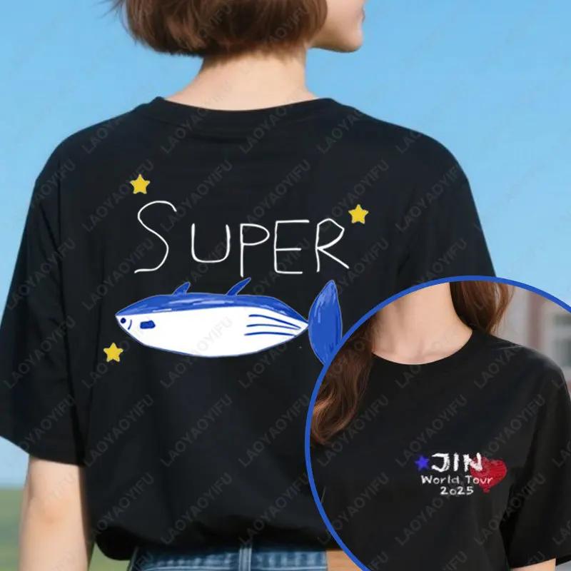 Retro Echo Tracklist Run Seokjin Ep Tour 2025 Jin Cotton Tees Dont Say You Love Me SuperTuna Tshirt Kpop Fan Army Women Men Tops