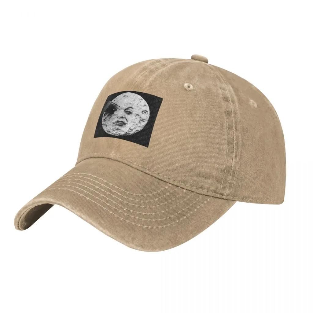 Georges Melies Moon Tribute Baseball Cap Custom Caps Bobble Hat Streetwear Fashionable Womens Beach Visor Unisexs