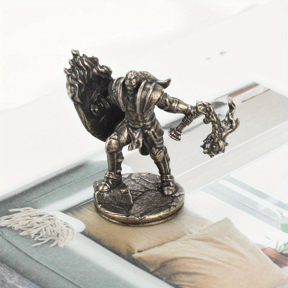 Vintage White Brass Biochemical Orcs Soldiers Models Desktop Ornaments Decorations Game Miniature Figurine Accessories Men Gifts