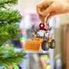 Christmas Tree Pendant Hanging Decoration Gift Personalized Fire Truck Vehicle Truck Boat Excavator Pendant
