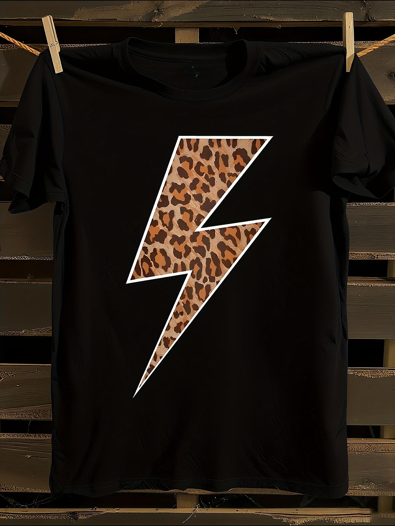 100% Retro Leopard Print T-shirt XL