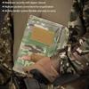 Military Padfolio Ring Binder with 45 Sheets, Weatherproof Tactical Notebook Cover with Zippered for Folders, Cards, Army Military Notebook, Detachabl