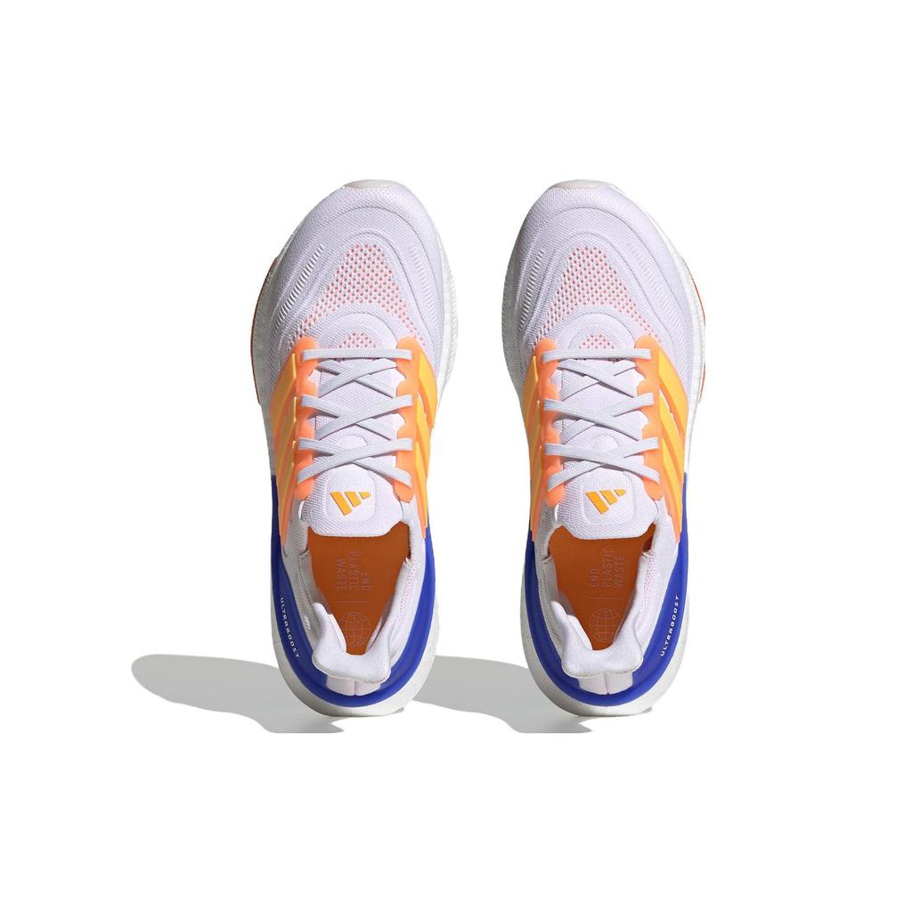 adidas UltraBoost Light Solar Gold Blue Men Sneakers White Cloud-White Lucid-Blue HQ6352