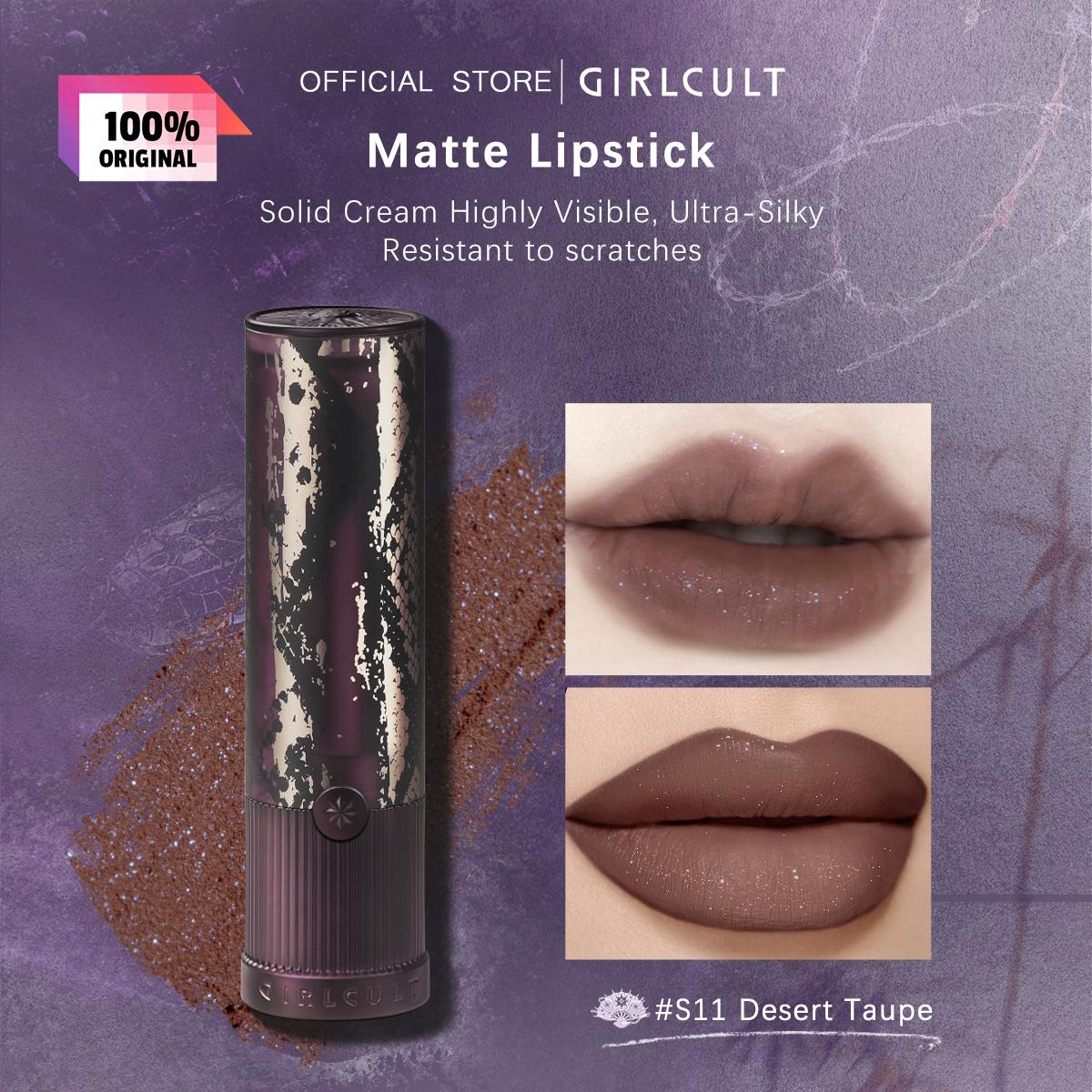 Batom Mate Girlcult 3,5g/0,12oz (6 opções de cores) black