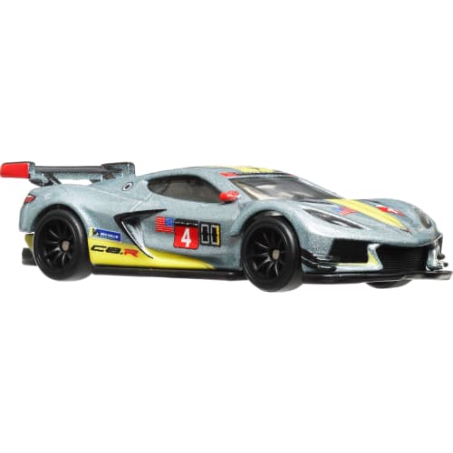 Hot Wheels Car Culture Race Day Corvette C8.R Vehicle Toy Diecast Model Car, Gray, HRV95, Ages 3 and Up