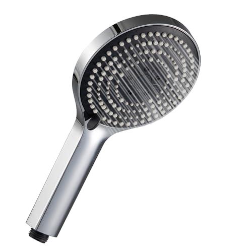 Hongdec High Pressure Rainfall Handheld Shower Head Water Saving Luxury Modern Chrome Look Bathroom Shower Head