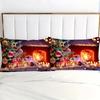 Christmas Tree Train Gift Santa Claus 3D Printed Quilt Cover Christmas Theme Comfortable Home Textiles Duvet Cover Pillowcases