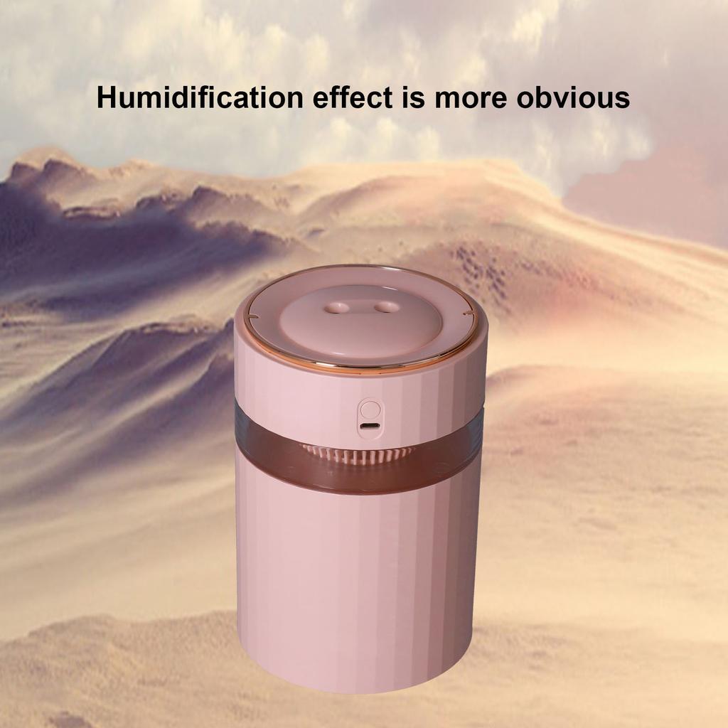Humidifier Large Capacity Portable 900ml Double Spray Design Desktop Humidifier