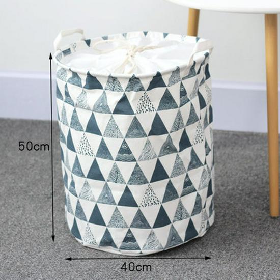 Cotton Linen Collapsible Laundry & Toy Basket