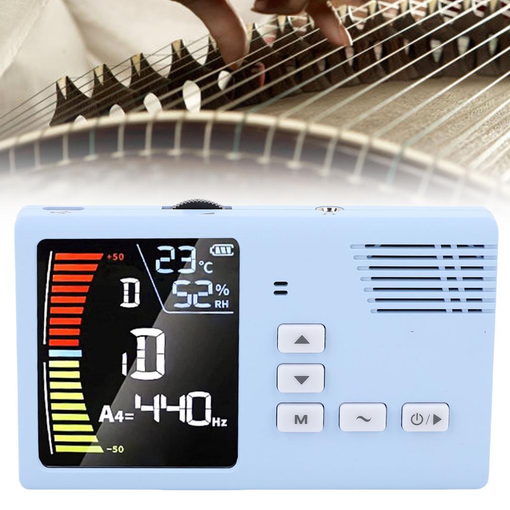 Metronome Tuner Rechargeable LED Display 3 In 1 Digital Tuner   Generator for   Guqin Erhu Pipa