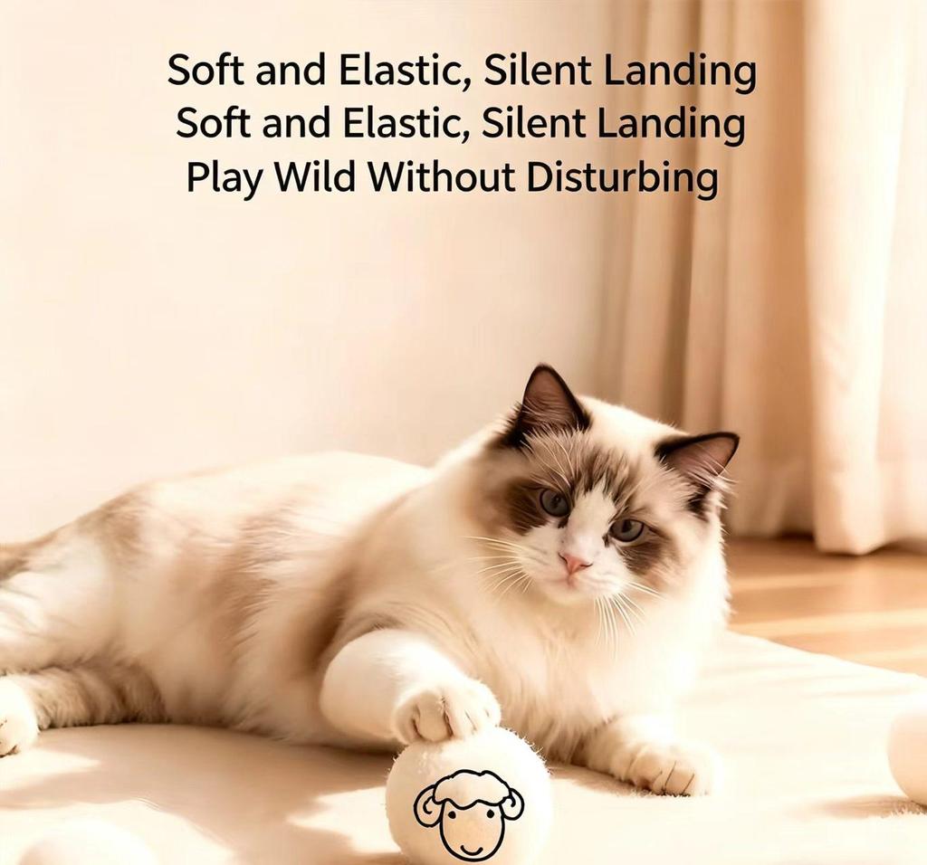 Silent wool ball toy for cats