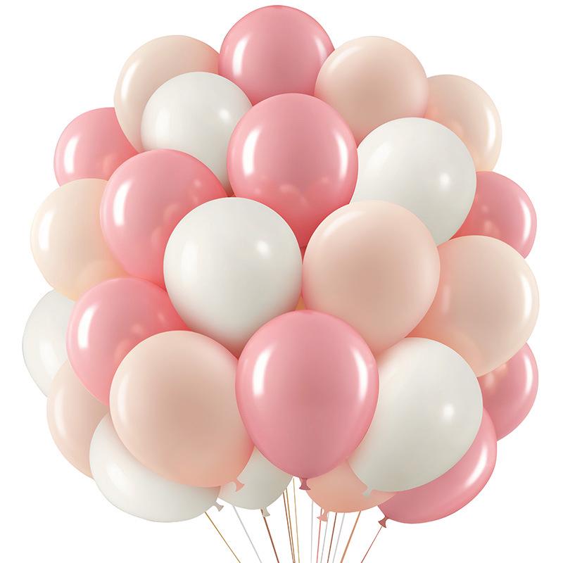50-teiliges mattes Ballon-Set zur Geburtstagsfeier-Dekoration