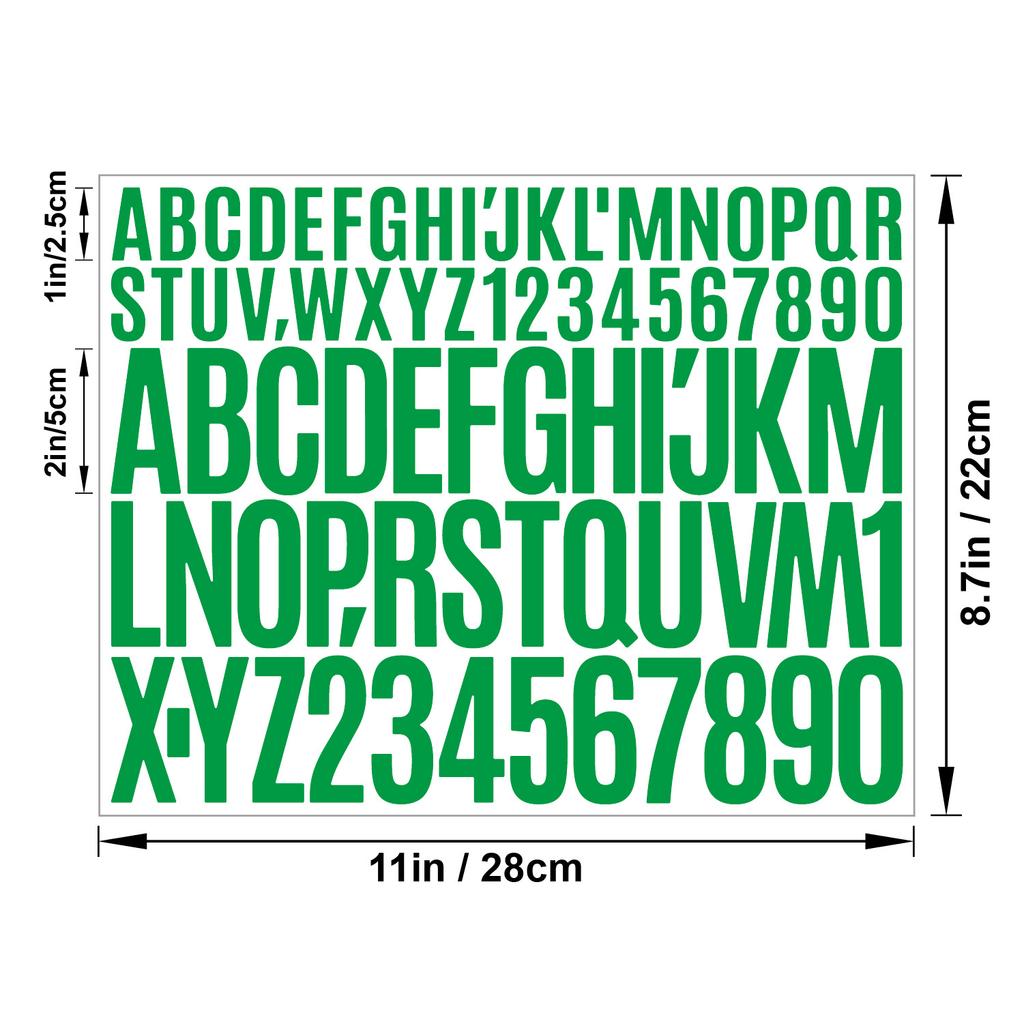 1+2 Inch Letter Sticker Self-adhesive Vinyl Waterproof Suitable for Water Bottle Manual Scrapbook Poster Letter Sticker
