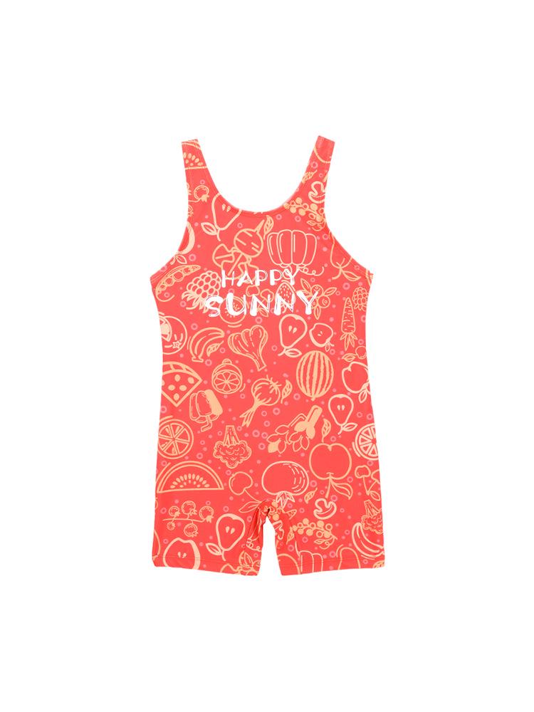 2025 Girls' Quick-Dry One-Piece Swimsuit for Middle & Big Kids - Professional Training & Hot Spring Design