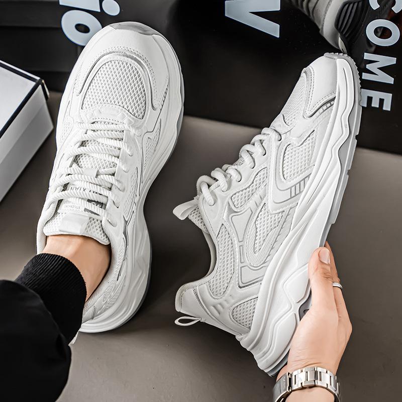 Men's Shoes for Summer New Breathable Mesh Shoes Lightweight Running Sports Shoes for Men's Casual Travel Shoes Daddy Shoes