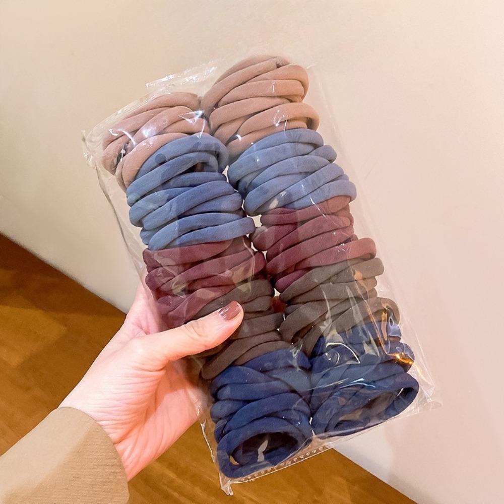 

30-200Pcs Nylon Hair Ties Basic Elastic Hair Bands Ponytail Holders Simple Fashion Hair Accessories for Women Girls 30pcs
