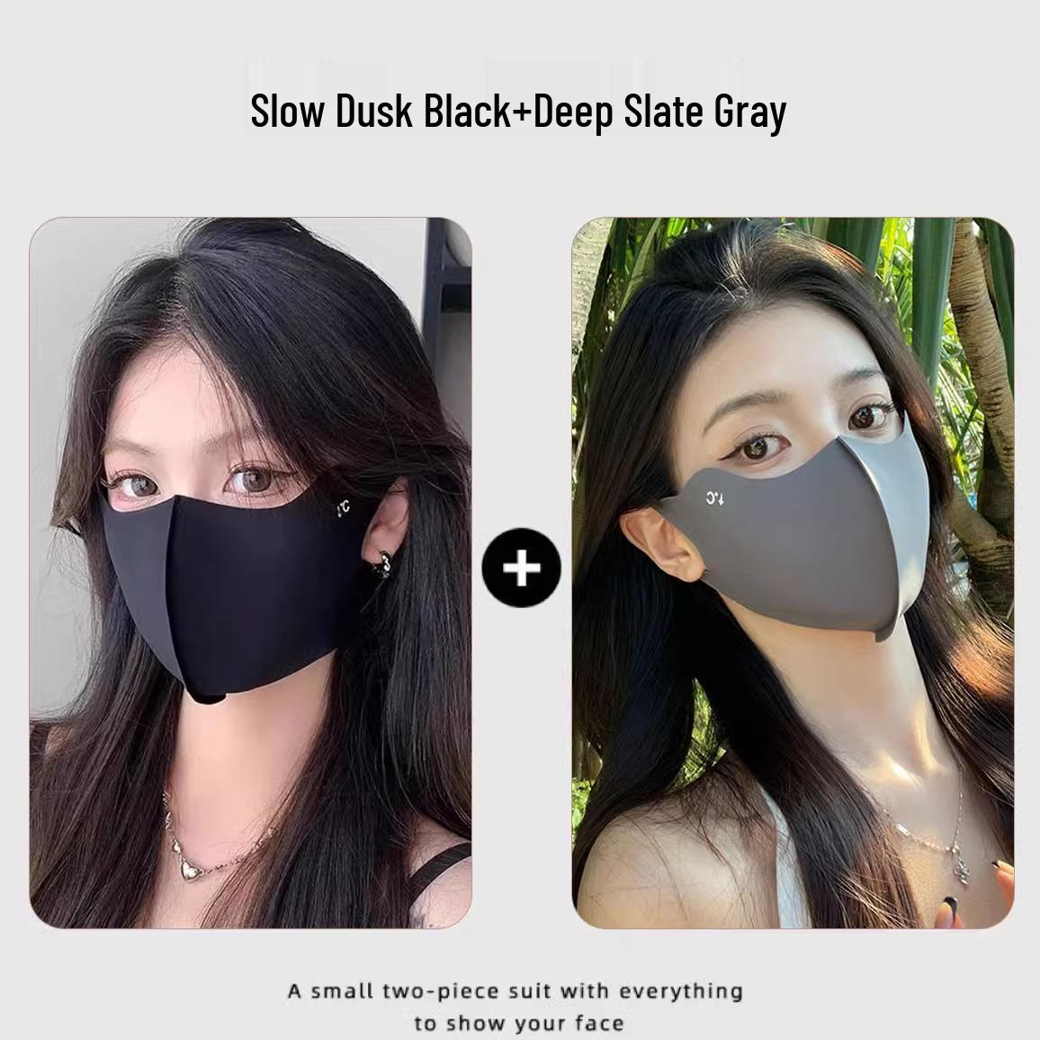 

Женская маска для велоспорта из 3D ледяного шелка с защитой от УФ-лучей 2025 года, бесшовная конструкция для защиты уголков глаз