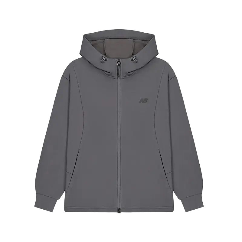 New Balance Jackets Men s Gray Hooded Moderate Other MDF33311-GR L