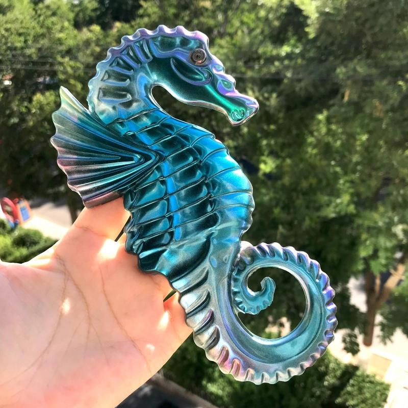 Wall Hanging Resin Moulds Seahorse Silicone Moulds Stereo Epoxy Resin Mould for DIY Craft Valentine's Home Decoration