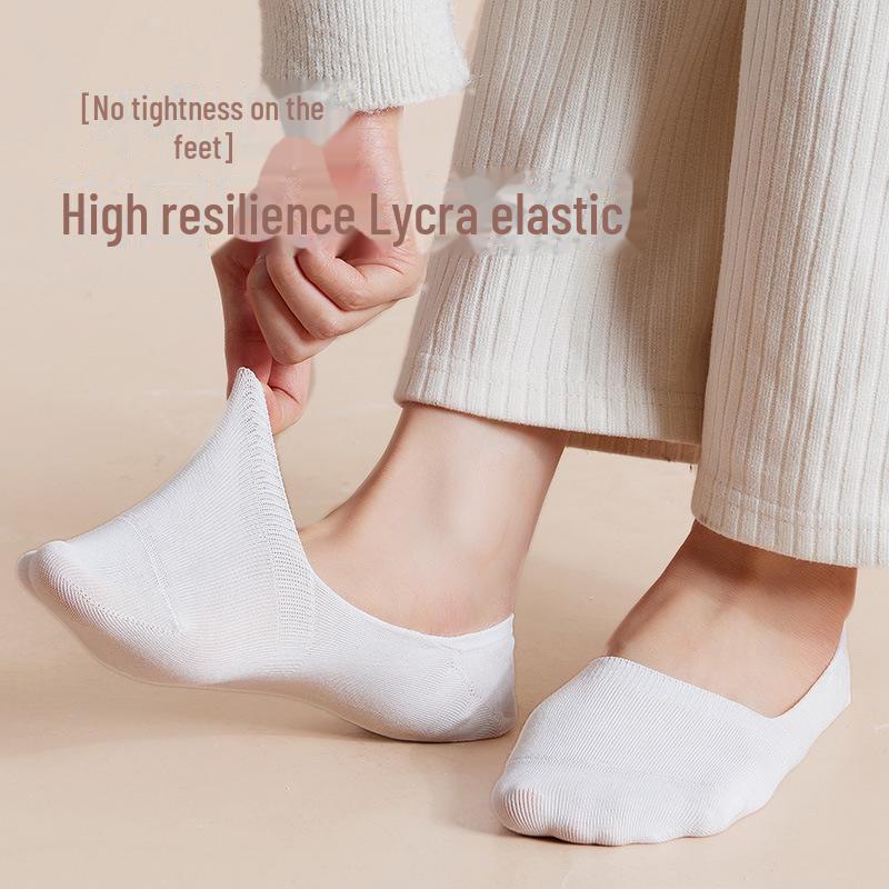 Women's thin cotton socks: deodorant, antibacterial, sweat-absorbing. Solid color, short, boat, and invisible styles for spring and summer.