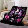 1 Stück Rosen Mittwochsdecke, Weicher Überwurf für Heimdekoration, Geschenkidee, Wohnzimmer, Reisen, Camping, Autodecken, Strand, Büro-Nickerchen, Geeignet für Alle Meere
