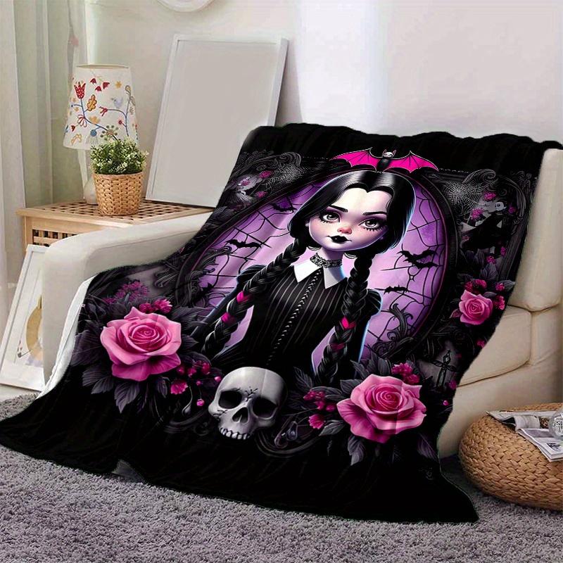 1 Stück Rosen Mittwochsdecke, Weicher Überwurf für Heimdekoration, Geschenkidee, Wohnzimmer, Reisen, Camping, Autodecken, Strand, Büro-Nickerchen, Geeignet für Alle Meere