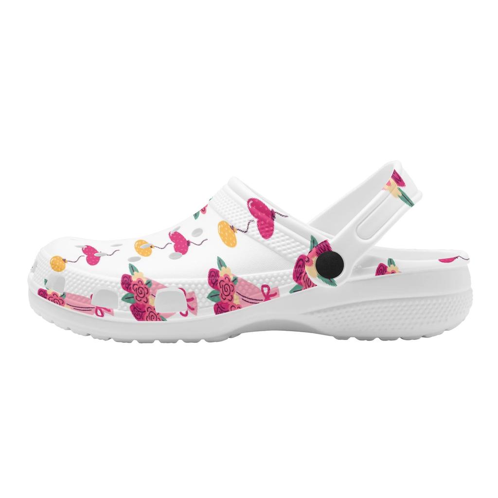 Cartoon Print EVA Casual Clogs Adult Unisex Quick Dry Lightweight Slip On Soft Sole Shoes Summer Sandals Daily Comfort Wear