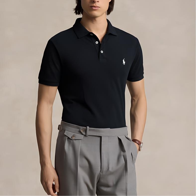 Polo Ralph Lauren FW24 Polo Shirt Men's Black MNPOKNI1N822990-001