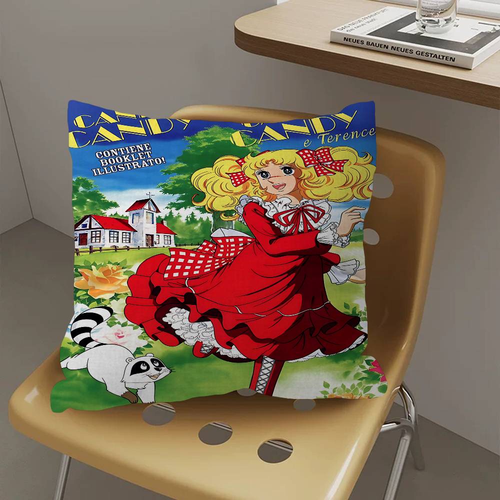 Anime Manga Candy Pillow Cushion Cover Pillowcase Living Room Sofa Home Decor Customized