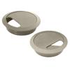 80mm Computer Desk Cable Outlet Port Grommet Table Surface Wire Hole Cover