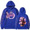 Kamado Nezuko Graphic Print Hooded Anime Demon Slayer Streetwear Men Women Hoodies Oversized Sweatshirt Harajuku Unisex Pullover
