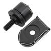 Seat Bolt Tab Screw Mount Knob Cover Metal Alloy Quick-Release Hardware Kit Black Knurled Billet Aluminum for 1996-2022