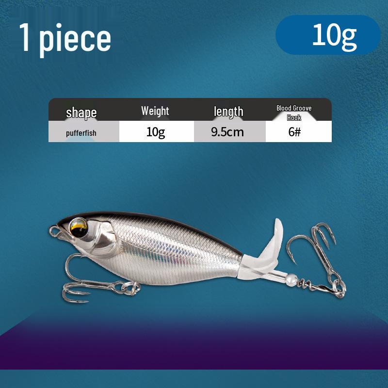 Floating Surface Tractor Lure for Freshwater Fish: Mandarin, Bass, Black Carp - Remote Casting Artificial Bait