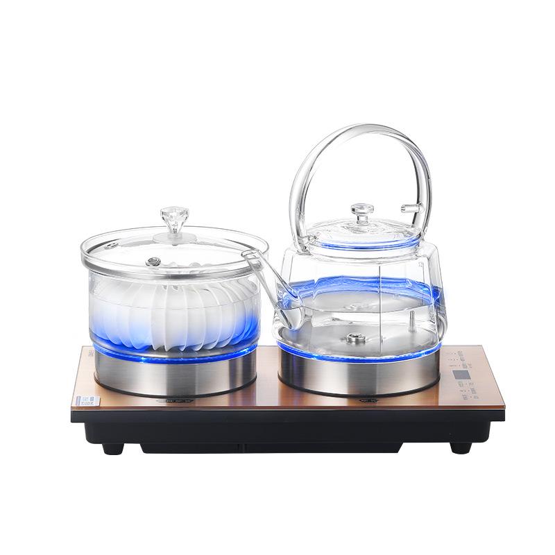 Zhi Yi 2025 Fully Automatic Double Bottom Water Inlet Kettle with Integrated Tea Table for Home Tea Brewing.
