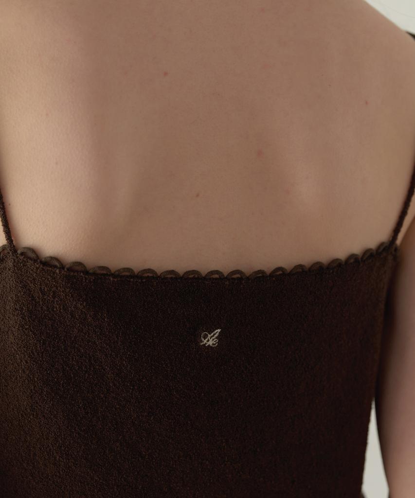 Aente Lace Sleeveless Knit - Brown