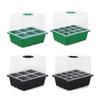 Seeds Starter Tray 6 Cells/12 Cells Seeds Germination Tray with Adjustable Humidity Vent Plant Nursery Box for Indoor Garden Bonsai Seedlings Starting
