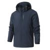 Herren Wasserdichte Regenjacke Leichtgewichtige Oberbekleidung mit Kapuze Outdoor Regenmantel Wandern Winddichte Jacke Outdoorjacken