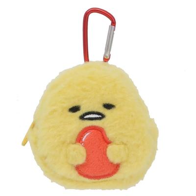 Sanrio Characters (Onigiri Series) Gudetama Coin Purse with Carabiner SAON-KKZ-GU H7.5 X W8 X D4cm