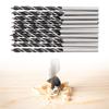10Pcs High Carbon Steel Woodworking Twist Drill Bit Wood Drills with Center Point 3mm Diameter For Woodworking