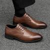 Fashion 2025 Stylish Lace-Up for Men Business Shoes Leather Mens Casual Flats All-match for Men Oxfords Shoes New Men's Walking Shoes