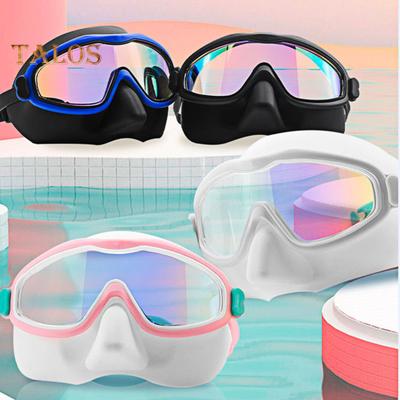 Occhialini da Nuoto per Bambini con Coprinaso Antiappannamento Protezione UV Maschera da Immersione Lenti Grandangolari Senza Perdite Occhialini da Piscina per Bambini Età 3-15