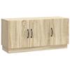 TV Cabinet In Sonoma Oak 99 X 34.5 X 47 Cm Particleboard