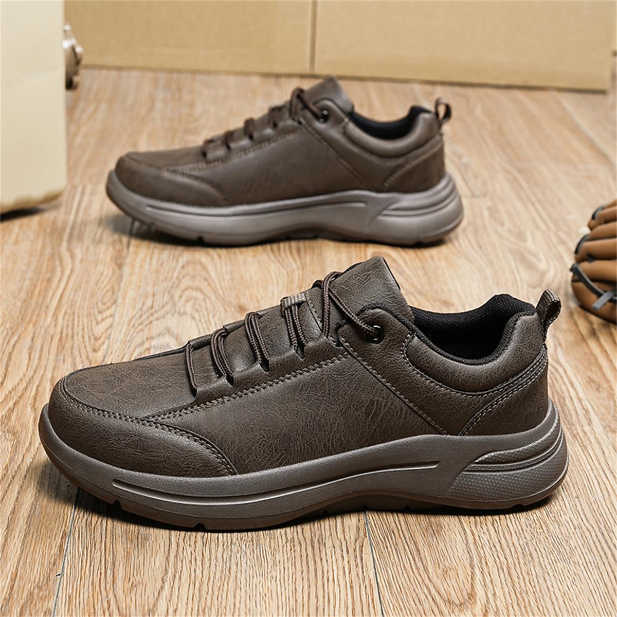 

ТУИНАНЛЕ Ручная прошивка Кожаные мужские ботинки Повседневная кожаная обувь Мужские ботильоны Крутая обувь Осень 48 хаки