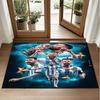 Lionel Messi Design Crystal Velvet Rug Soft Decorative Mat for Bedroom Entrance