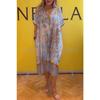 JPNTKYYWomen's Fashion Summer Spring Short Sleeve V-Neck Casual Dresses
