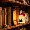Literary Bookshelf Lamp Christmas Vintage Lantern Lamp, Light-up Santa Claus Snowman Reindeer Decor, Hanging Book Divider Label for Reading