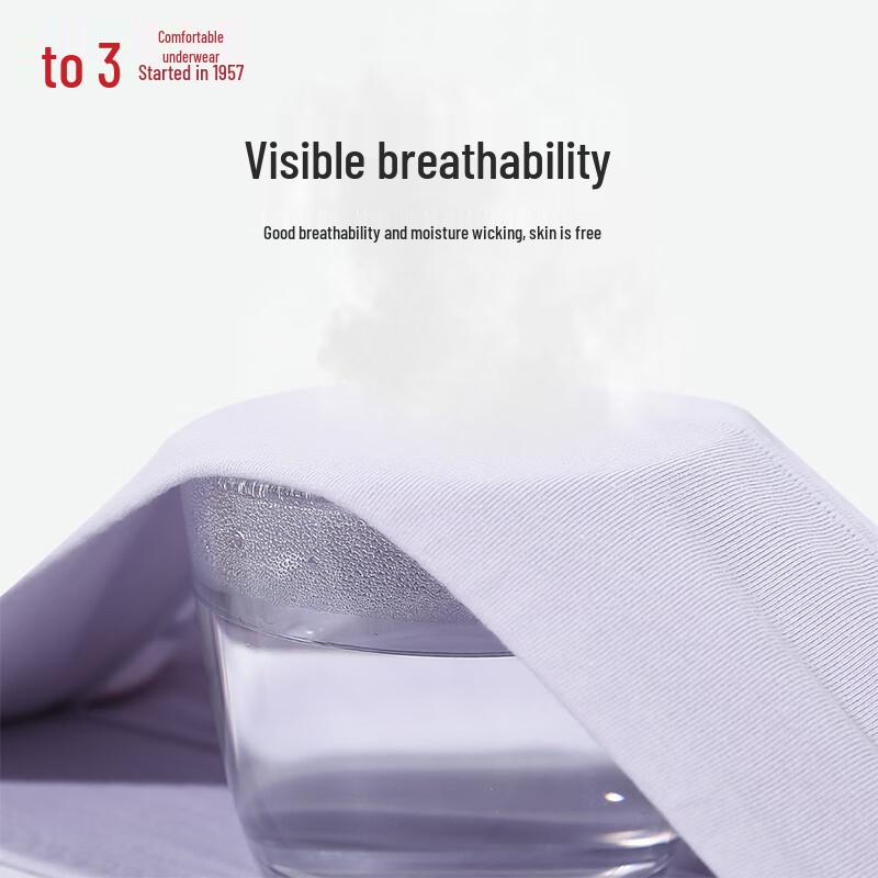 Hongdou Women's Cotton Blend High-Waist Briefs (7A Antibacterial)