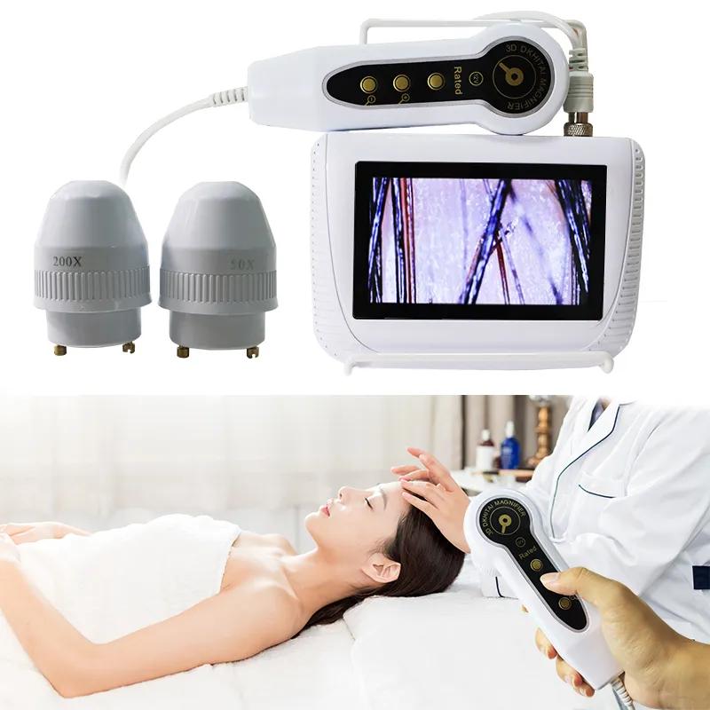Hodebunnshårsekkdeteksjonsanalysator Alt-i-ett huddiagnose Håranalysator HD LCD-skjerm Digitalt hjem