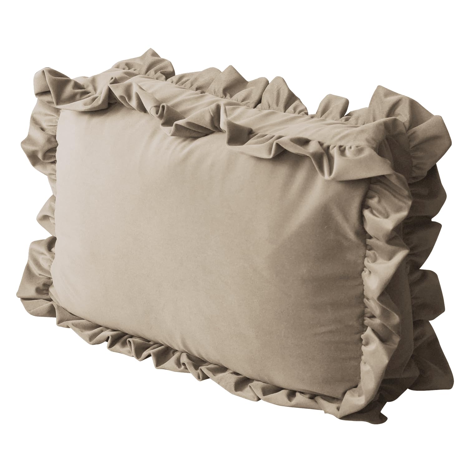 

Моющийся мешок для хранения с оборками, идеально подходит для одеял, полотенец и пледов, и удобный чехол для хранения в автомобиле. 50x35x10см, E Бежевый.